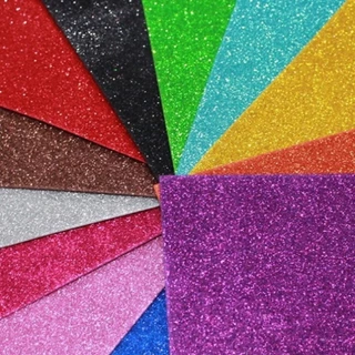 Kit 5 Placas de EVA Glitter 40x48 unidades Artesanato Escolar em Oferta na Shopee
