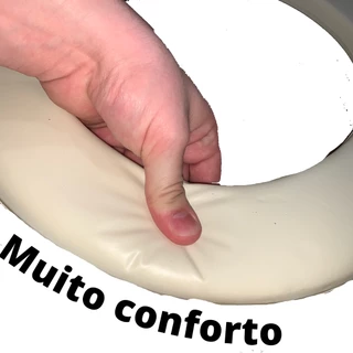 Assento Sanitário Almofadado Universal Oval (Serve para todas as marcas de vaso)