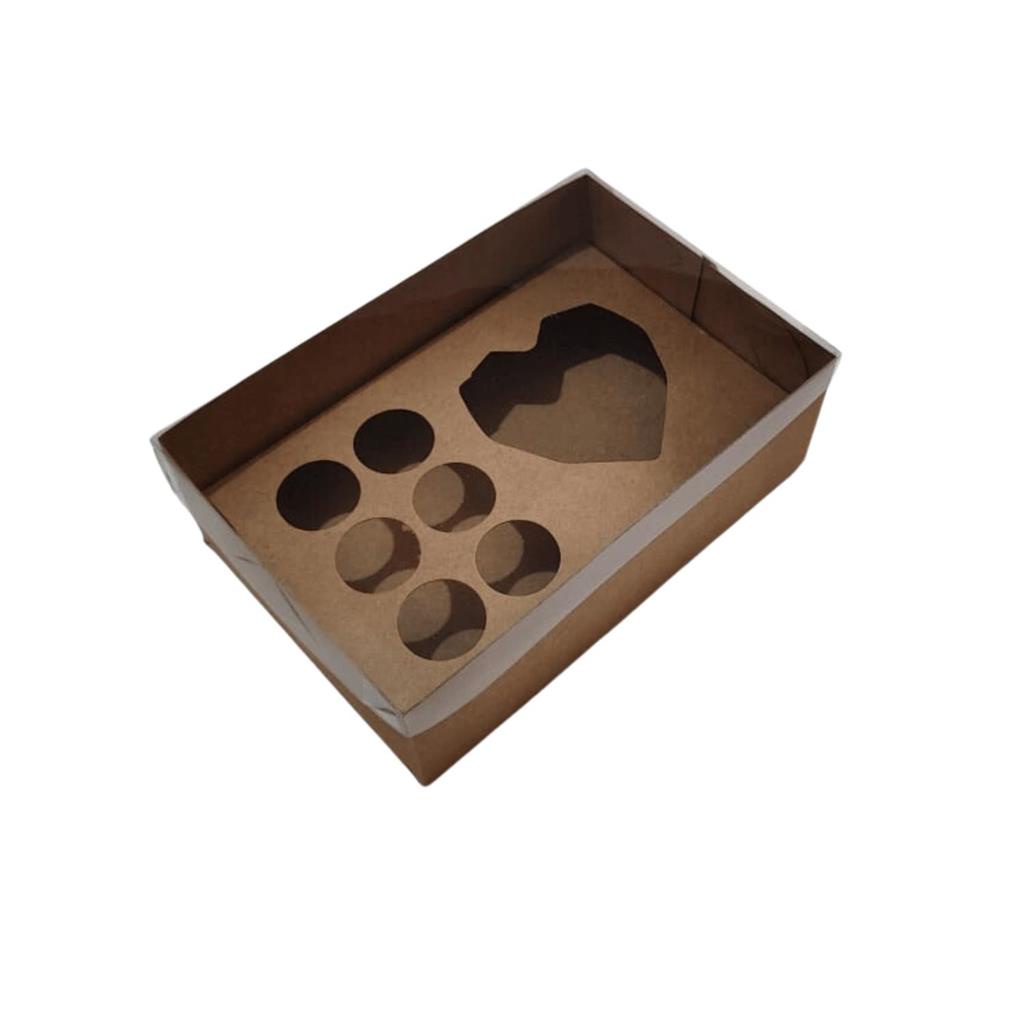 10 Caixas Coracao Lapidado 200g e Doces - Linha Pratic Caixa Presente Dia dos Namorados