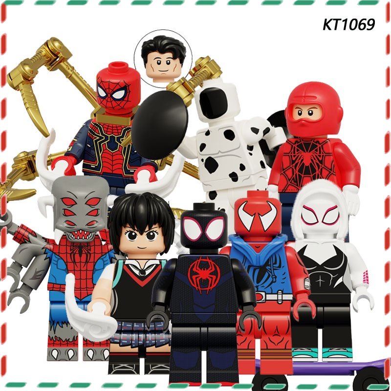 Montagem De Minifiguras De Blocos De Brinquedos Infantis Série Super-Homem Miles Penny Spotted Man