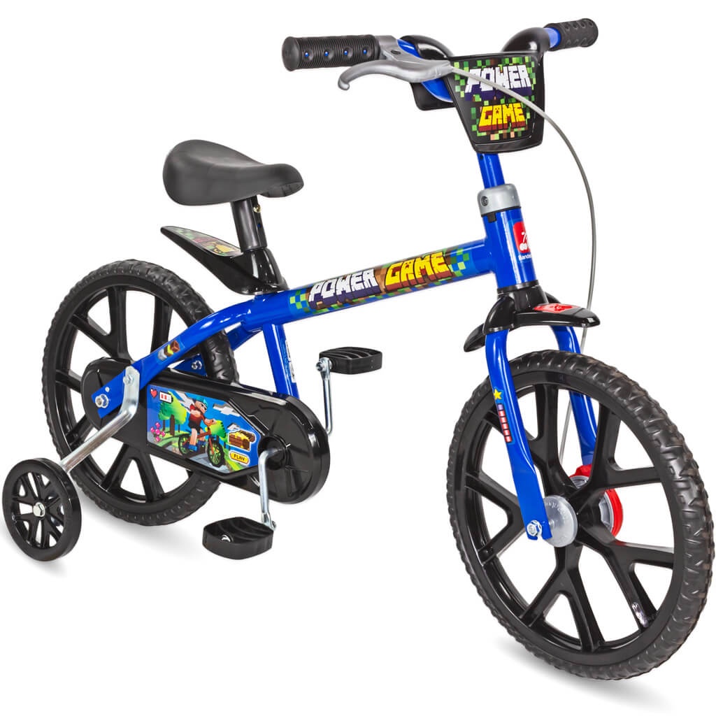 Bicicleta Aro 14 Bandeirante Power Game Infantil Crianca Menino para ...