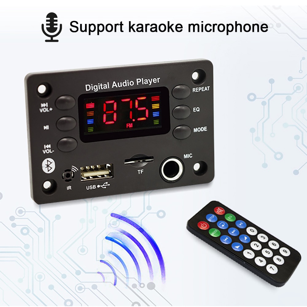 Sound Device Modulo Decoder Audio Bluetooth Per Auto Con USB, SD E - Foto 4