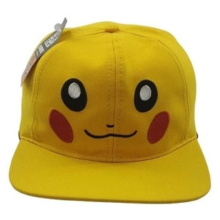 Bone Pikachu Pokemon Amarelo Bordado Regulavel Aba Reta