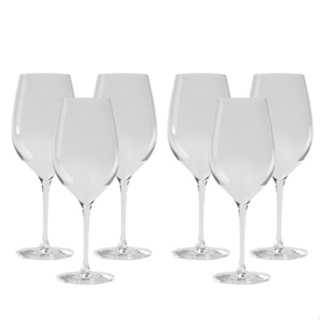 Jogo de 6 taças para vinho NUDE 430ml Pasabahce, uso vinho e água, Material: Vidro Cristal (cristal ecológico livre de chumbo e bário)