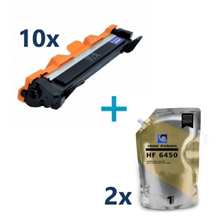 Combo 10x Toner + 2x Bag High Fusion 6450 HL1110 1200 1202 1212 MFC1810 1815