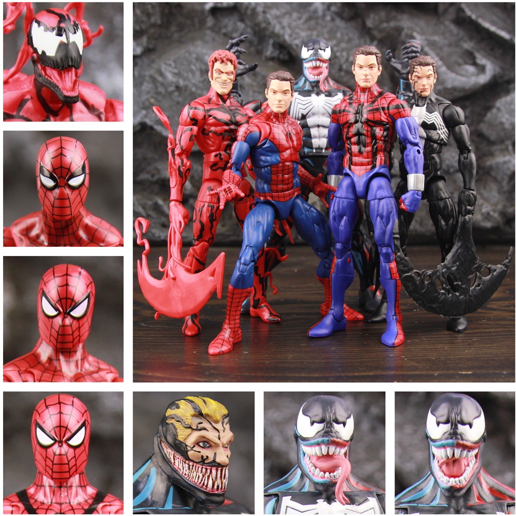 Marvel Amazing Spiderman Peter Park Animated Venom Carnificina Preto ...