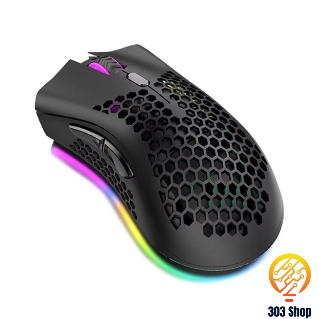 Mouse Gamer RGB Optico Com Cabo USB Led 7 Botoes 7200 DPI