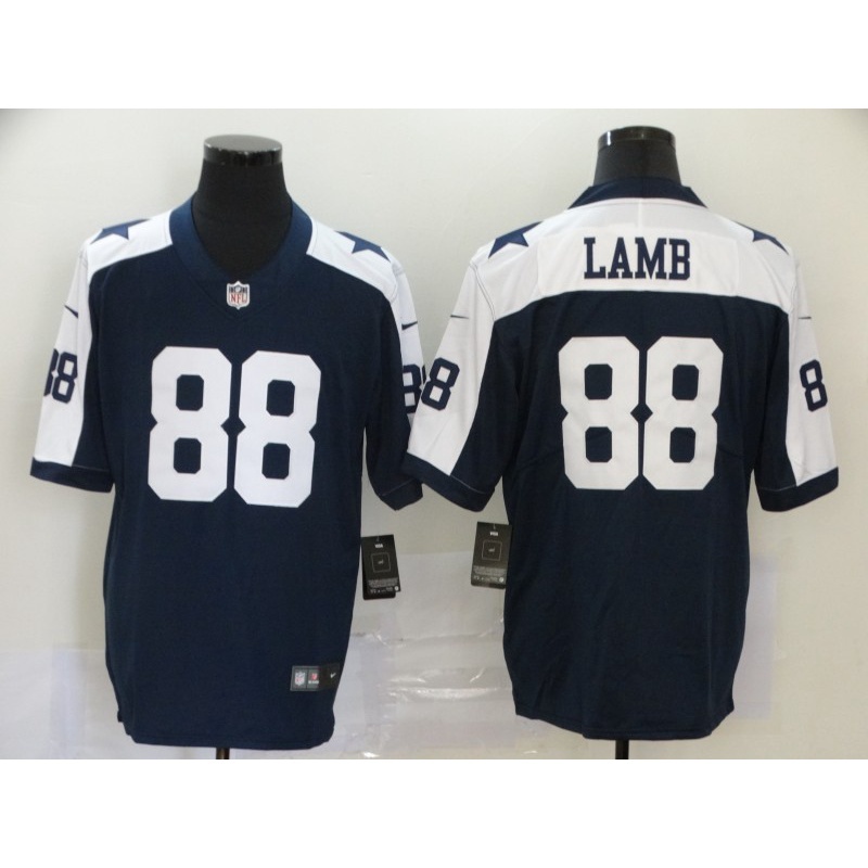 Chrismasmas Nfl Dallas Cowboys # 88 Lamb Bryant Navy Blue Player Jersey 2024