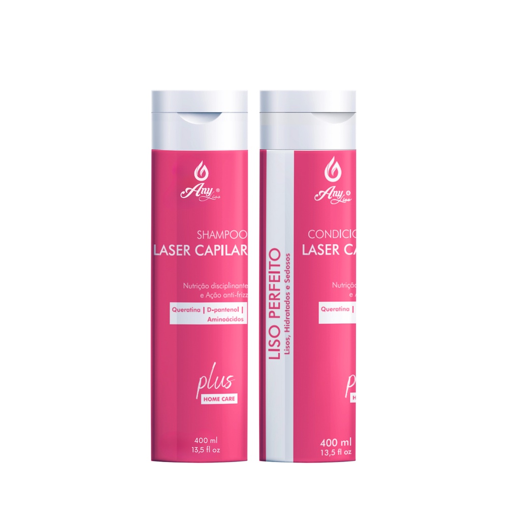 Kit Laser Capilar Liso Perfeito AnyLiss 2 itens (Shampoo e ...