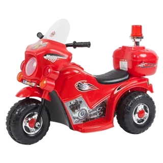 Motocicleta Elétrica Infantil 6v Vermelho Mini Moto Sirene