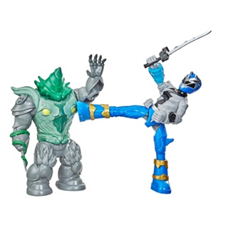 Power Rangers Dino Fury Ranger Azul x Shockhorn - Hasbro