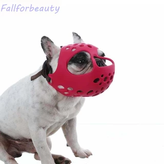FALLFORBEAUTY1 Focinheira Para Cão Bulldogs Franceses Macios E Ajustáveis Anti-Latido Acessórios Animais De Estimação Máscara Bucal Curta Rapé