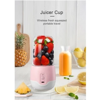 Mini Liquidificador Portátil Usb Shake Suco Copo 4 Lamina Recarregavel