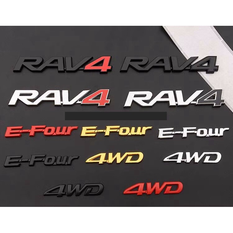 Logotipo E-FOUR Para TOYOTA Highlander Wildlander Alphard SIENNA RAV4 ...
