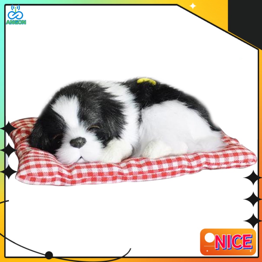 Simulação Cães De Pelúcia Ornamento Cachorro Adormecido Acessórios Para Carros Fofinhos Decoração De Interiores Ornamentos