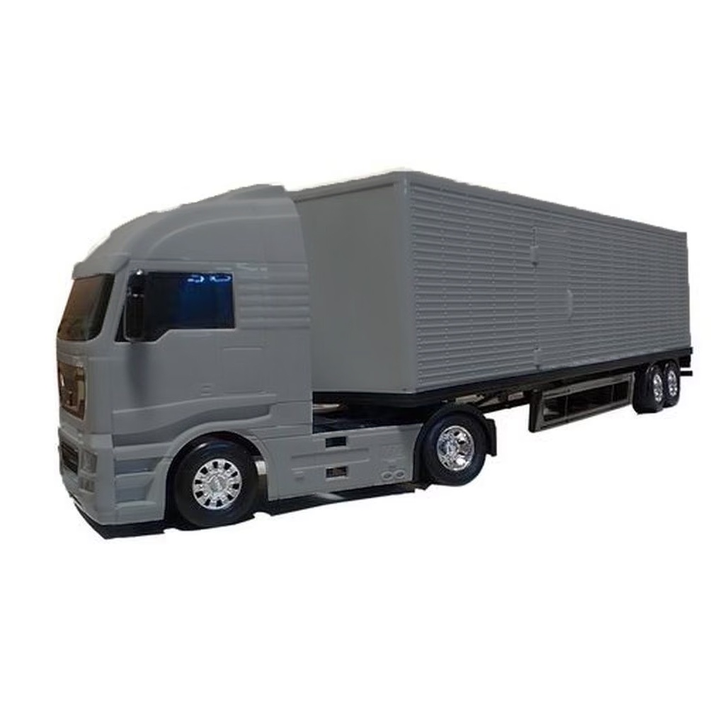 Caminhao Brinquedo Iveco S Way Hi Way Bau Dolly 9 Eixo Carga