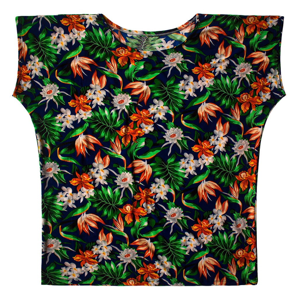 Blusa Basica Feminina Malha Senhora Manga Curta Gola Canoa
