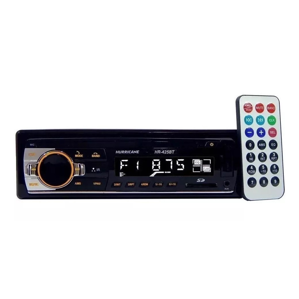 Som automotivo Hurricane HR 425 BT com USB, bluetooth e leitor de cartão SD