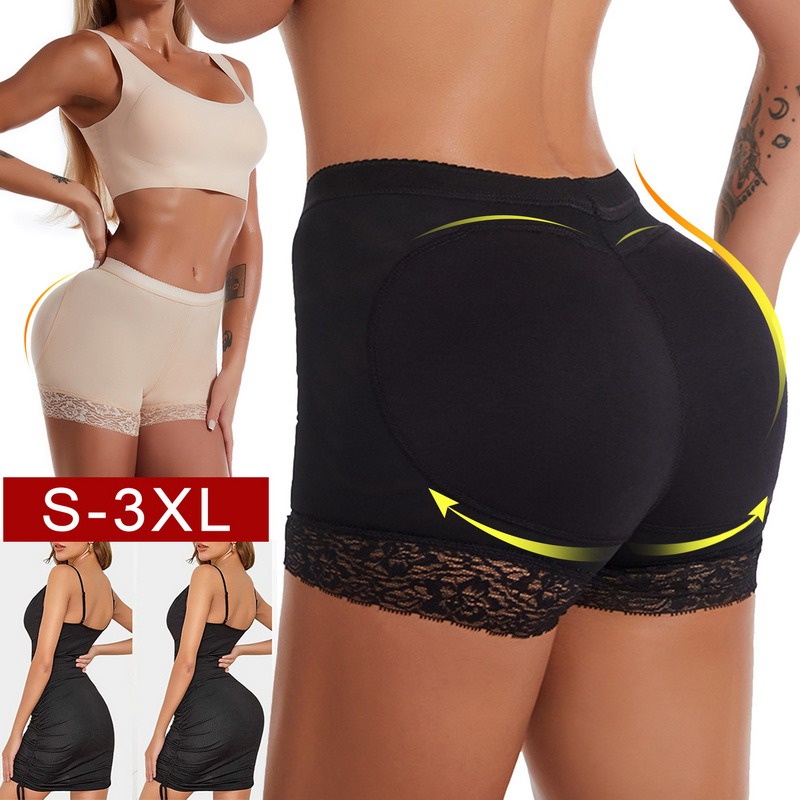 Calcinha Feminina Com Enchimento Controle Da Barriga E De Quadril calcinhas levanta bumbum cinta modeladora Levanta aumenta Bumbum