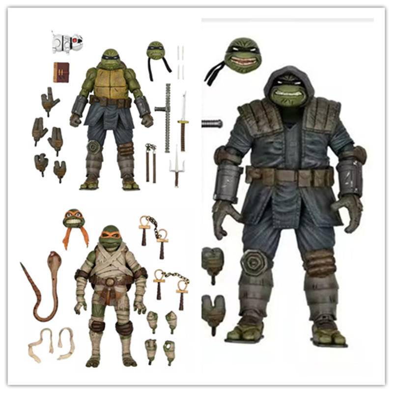 Neca Universal Monster Mummy Ninja Tartaruga Ninja Última Tartaruga Modelo Ronin Figura em Caixa de Decoração