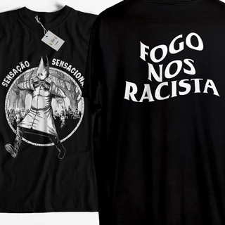 Fogo na Sensação Sensacional Racista Olho de Tigre de Djonga Mate sua camiseta oficial do Villin racista local
