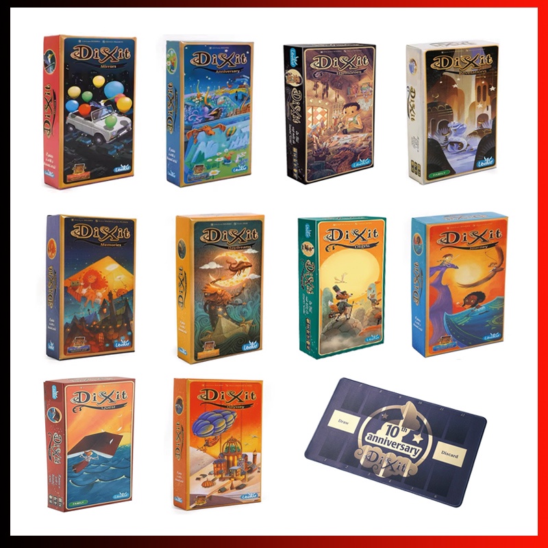 12 * 8cm DIXIT Expansão Pack Cards Jogo 84 Inglês Incluir Jogos De Festa Manual (Com Tapete De)