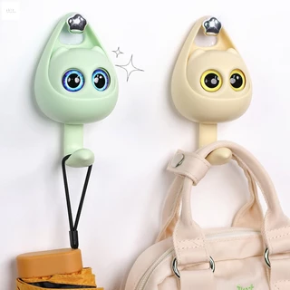Gancho De Chave De Gato Fofo Montado Na Parede Forte Robe & Towel Hooks