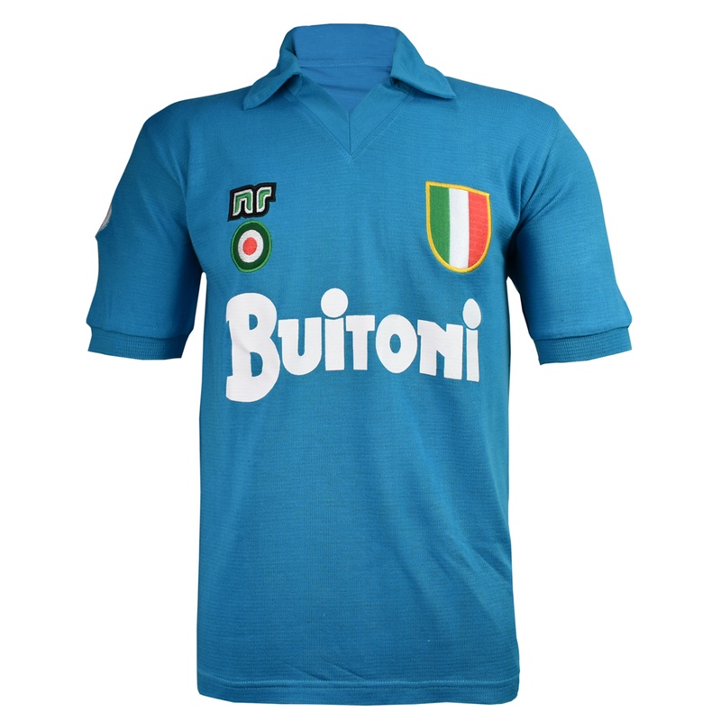 Camisa Napoli Retrô Buitoni Careca 87/88