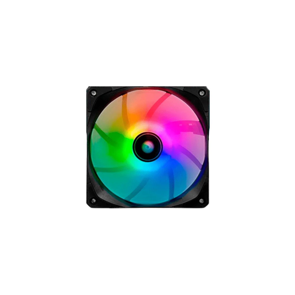 Ventoinha Cooler Fan 120MM RGB Rainbow Preto Liketec