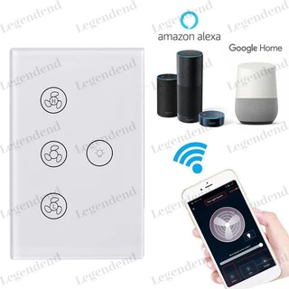 Wifi Tuya Interruptor De Luz Ventilador Inteligente Digital Interruptor De Toque Ventilador Ajustável LEGENDEND LEGENDEND