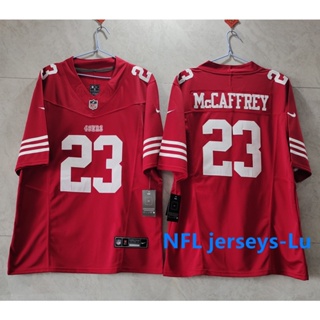 San Francisco 49ers Christian McCaffrey #23 Vapor Rush White Stitched Jersey  – CDE