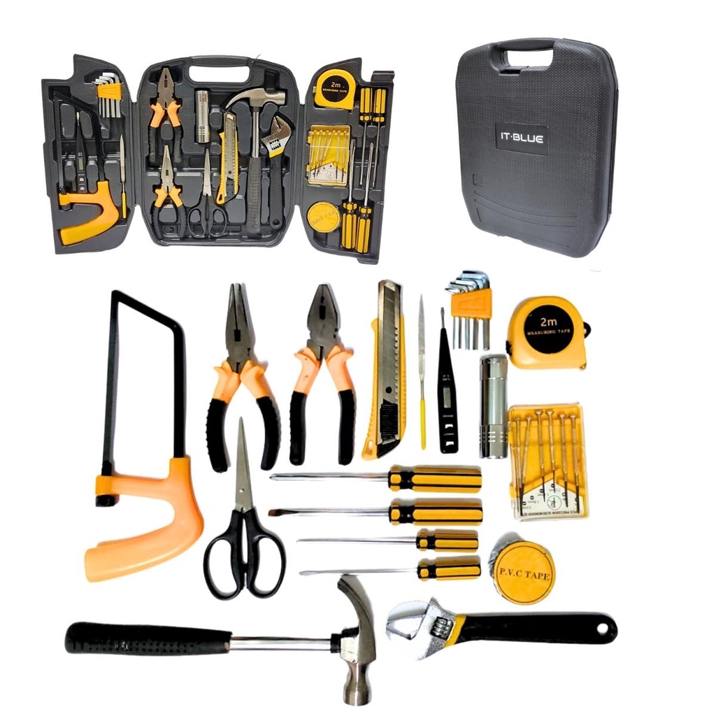 Conjunto Kit Jogo Maleta Caixa de ferramenta 27Pçs It.Blue