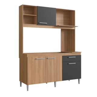 Kit Cozinha Compacta Casamia Beauty 193 4 Portas 1 Gaveta 199x151x52cm
