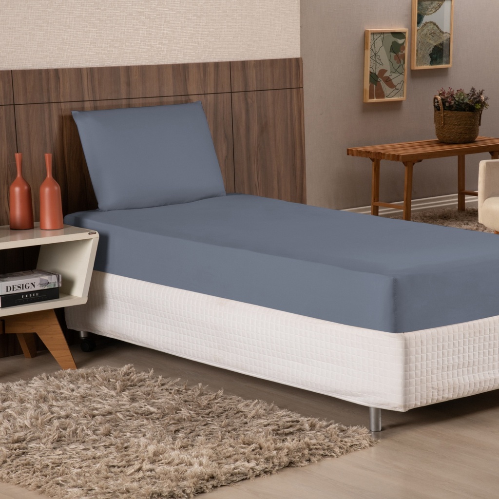 Lençol Cama de Solteiro Premier 170 Fios (Várias Cores)