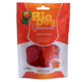 Petiscos Cães Gormert Biodog Soft Steak 100g