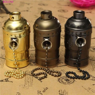 Novos Acessórios De Alta Qualidade Bases De Lâmpada Titular Soquete Antigo Edison E26/E27 Parafuso Lâmpadas Alumínio Shell Base De Suporte Da Retro Nenhum Interruptor De Iluminação/Multicolor
