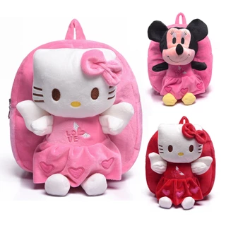 Mochila Escolar Para Crianças De Bebê Hello Kitty Mickey De 1-3 Anos De Idade