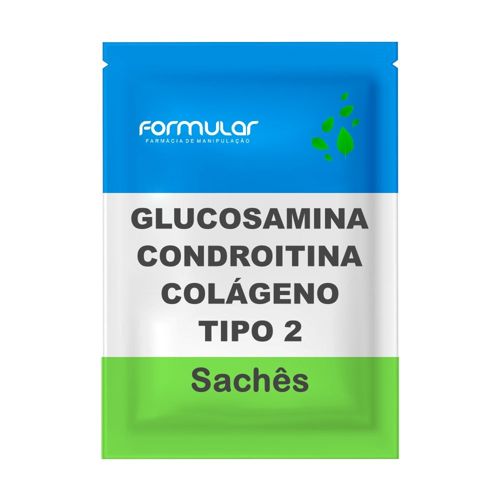 Kit c/2un Condroitina Glucosamina colágeno tipo 2 30caps