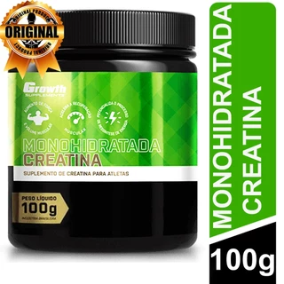 Creatina Monohidratada Growth Supplements 100g Suplemento 100% Original