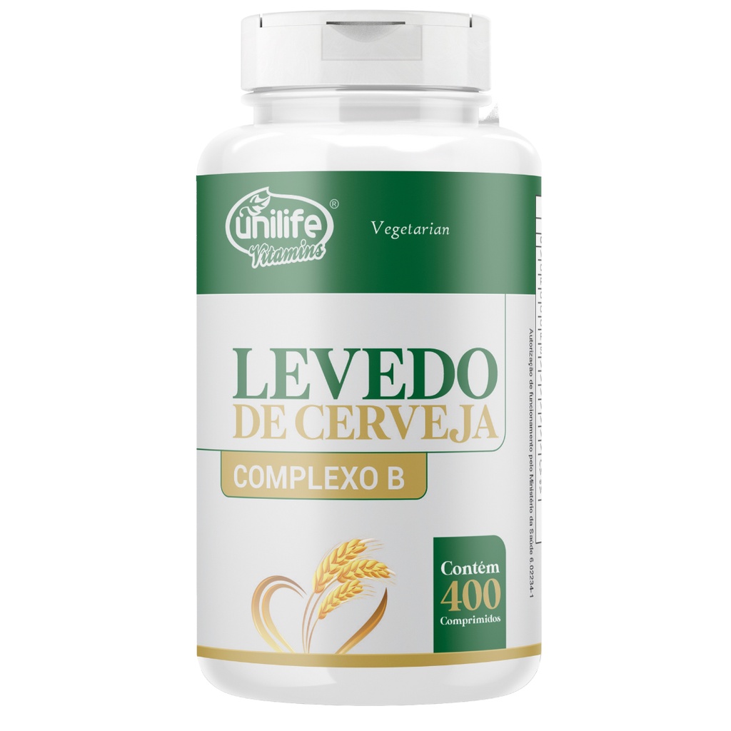 Levedo De Cerveja Complexo B 450mg 400 Comprimidos - Unilife | Shopee ...