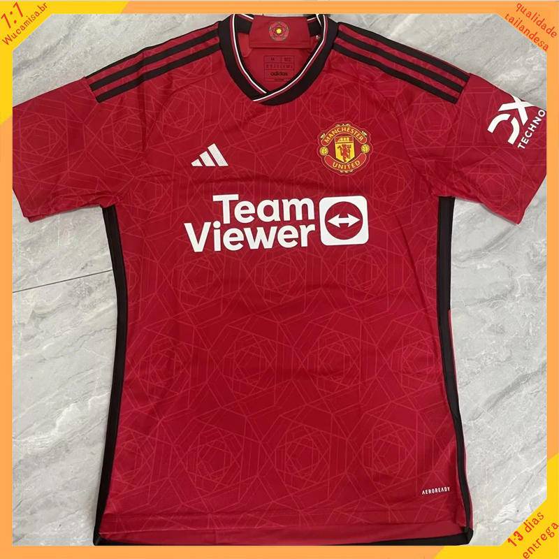Camisa Vermelha Da Equipe 23-24 Home Football ML | Shopee Brasil