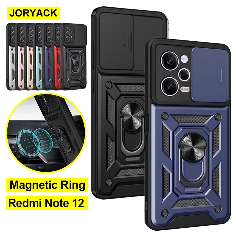 Capa Traseira À Prova De Choque Com Porta-Anel Para Câmera Redmi Note 12 4G 12S 12 Pro 4G 12 Pro 5G 12 Pro Plus