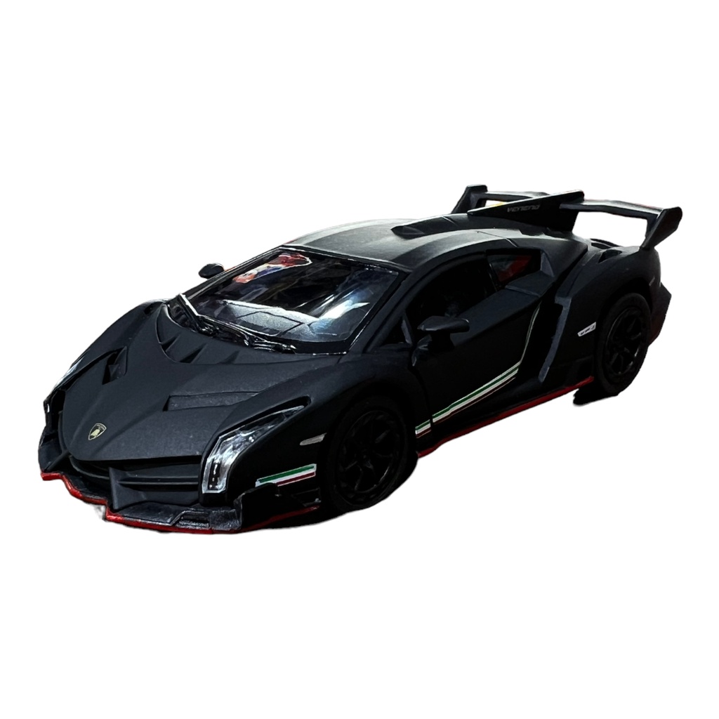 Miniatura Lamborghini Veneno Preto Fosco 1:36 | Shopee Brasil