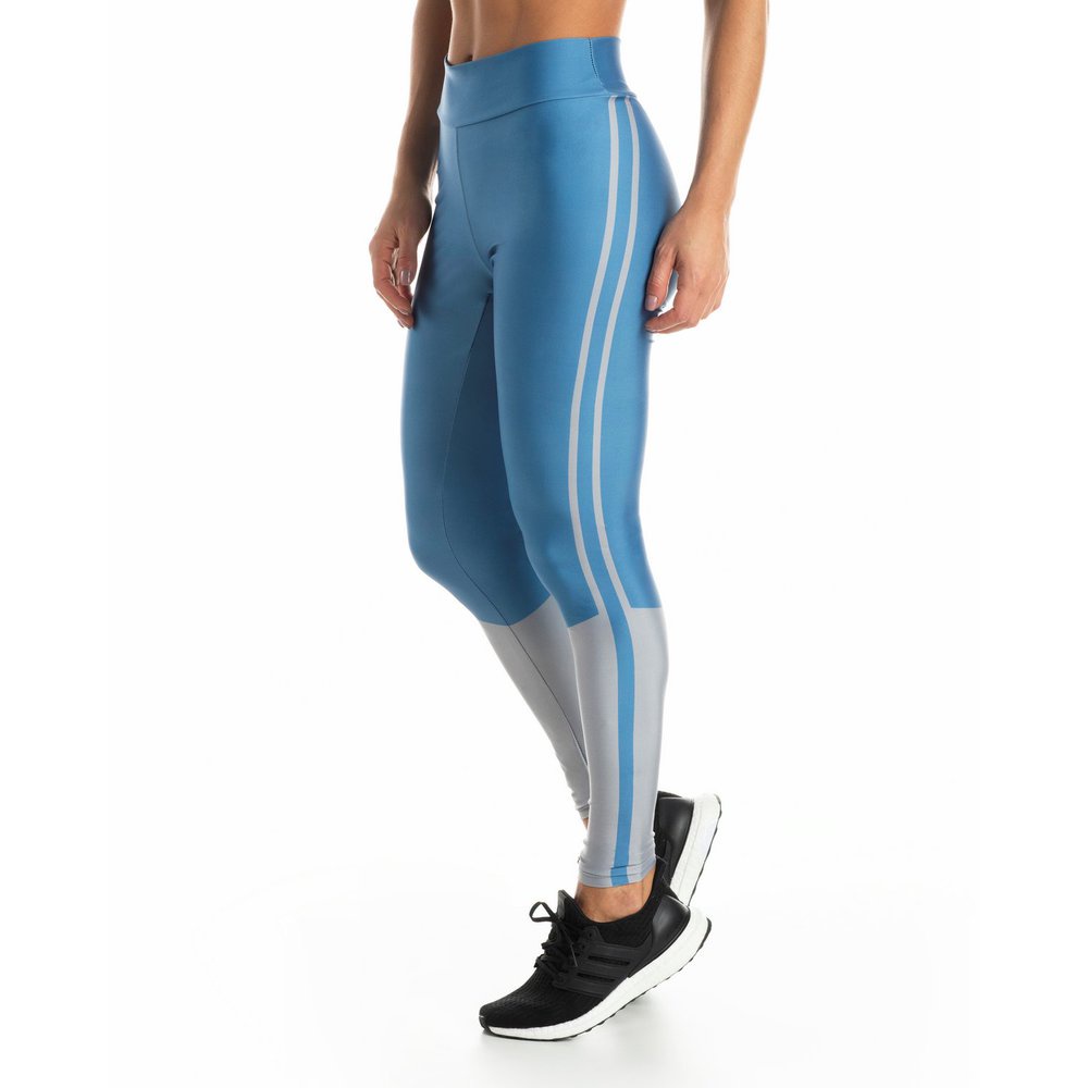 ADIDAS SPORTSWEAR Skinny Workout Pants in Light Blue