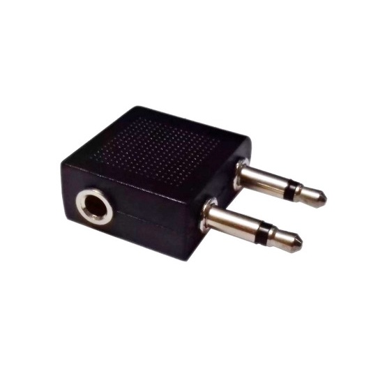 ADAPTADOR DE AUDIO 1 P2 FEMEA P/ DOIS P2 MACHO STEREO
