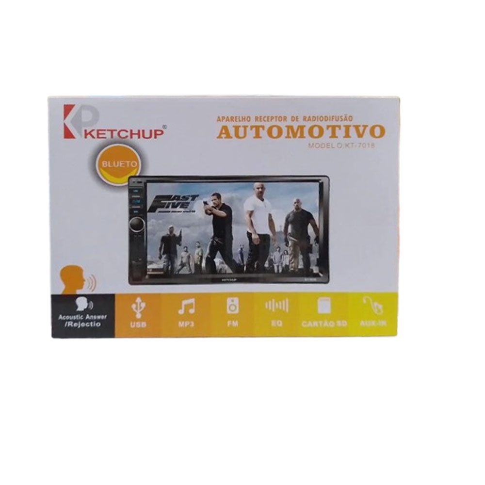 Central Multimídia Bluetooth USB Ketchup KT-7018 | Shopee Brasil