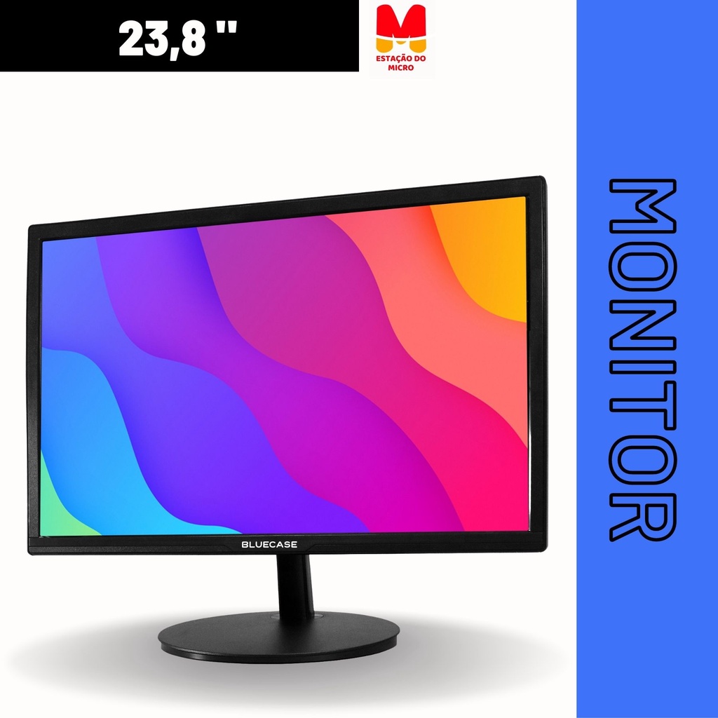 Monitor 23,6" Led Bluecase - Full HD / Hdmi / Vga / Vesa / Preto ...