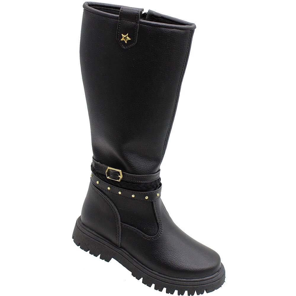 Bota Montaria Infantil Cano Longo Fashion Country Feminina 