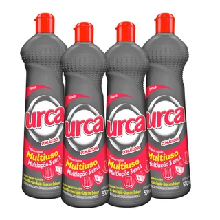 Kit 4 Multiuso com Álcool Urca