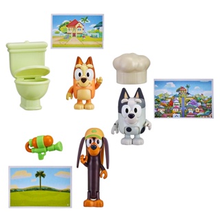 Kit Bluey Story - Starter Single Pack - Bingo & Dunny (7907A) + Starter Single Pack - Muffin & Chef Hat (7907G) + Starte